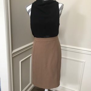 Halogen camel colored pencil skirt.